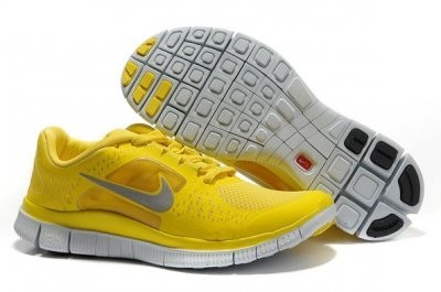 Nike Free 5.0 V3 Womens Running Shoes Yellow Silver